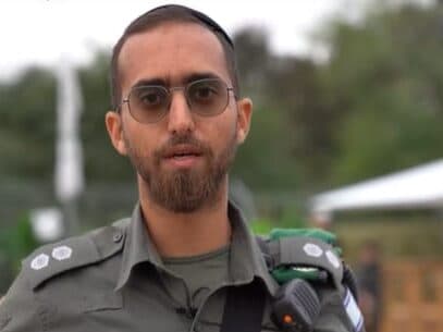 גילי כהן מפקד הפלוגה החרדית במגב